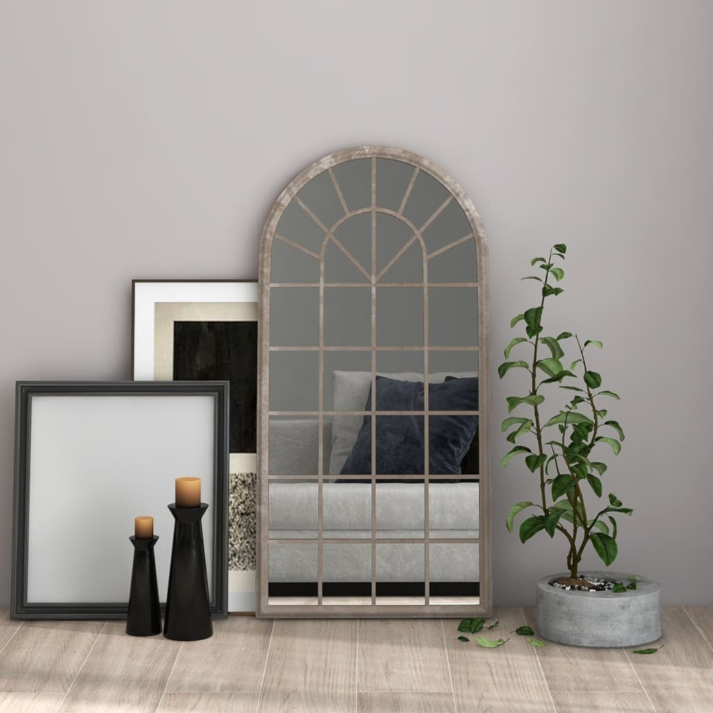 vidaXL Spiegel Sandfarben 90x45 cm Eisen für den Innenbereich