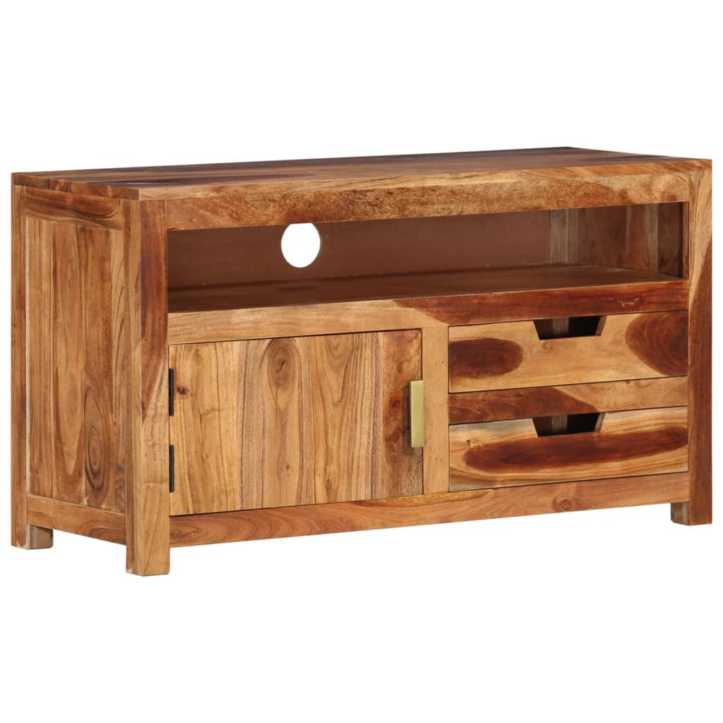 vidaXL TV-Schrank 90x34,5x50 cm Massivholz Akazie