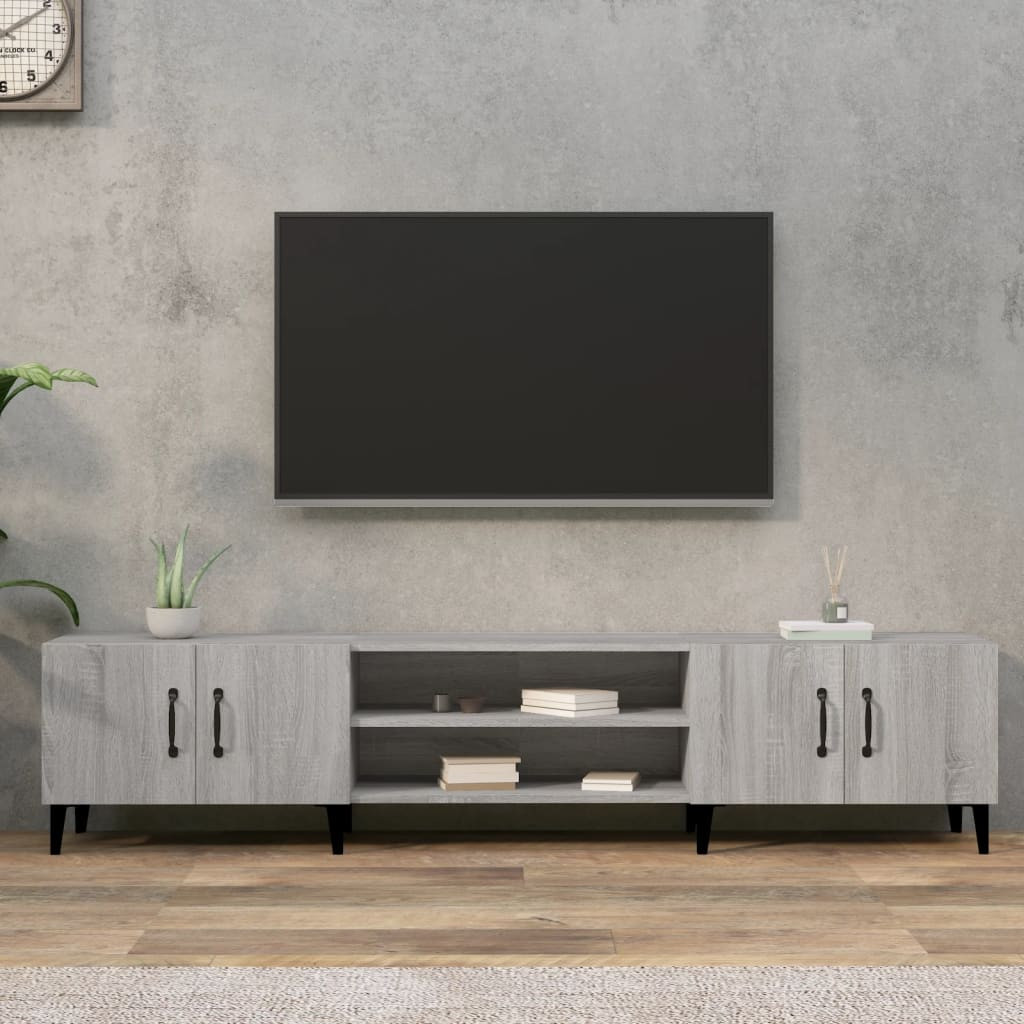 vidaXL TV-Schrank Grau Sonoma 180x31,5x40 cm Holzwerkstoff