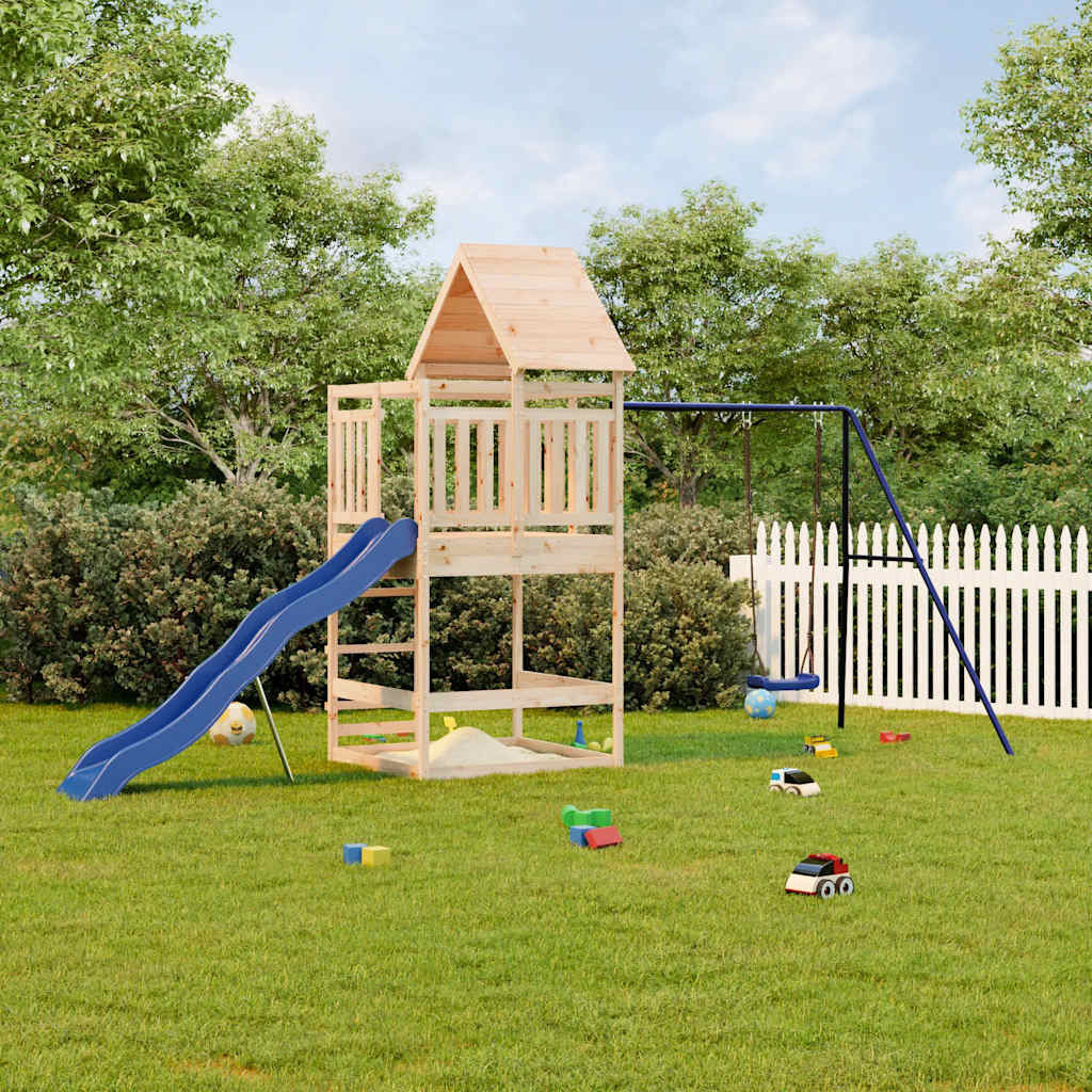 vidaXL Spielturm Massivholz Kiefer