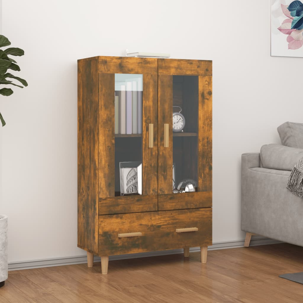 vidaXL Highboard Räuchereiche 70x31x115 cm Holzwerkstoff