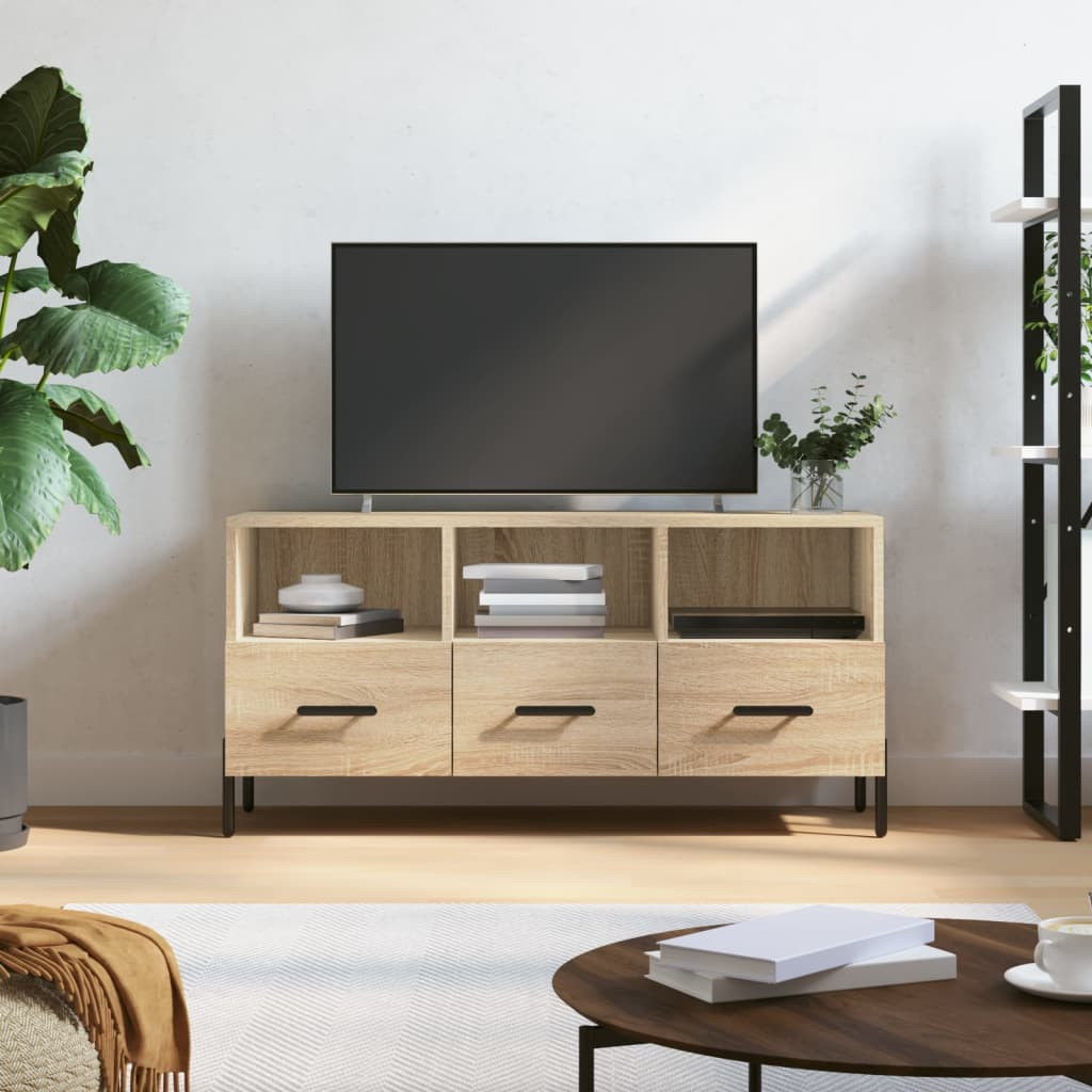 vidaXL TV-Schrank Sonoma-Eiche 102x36x50 cm Holzwerkstoff