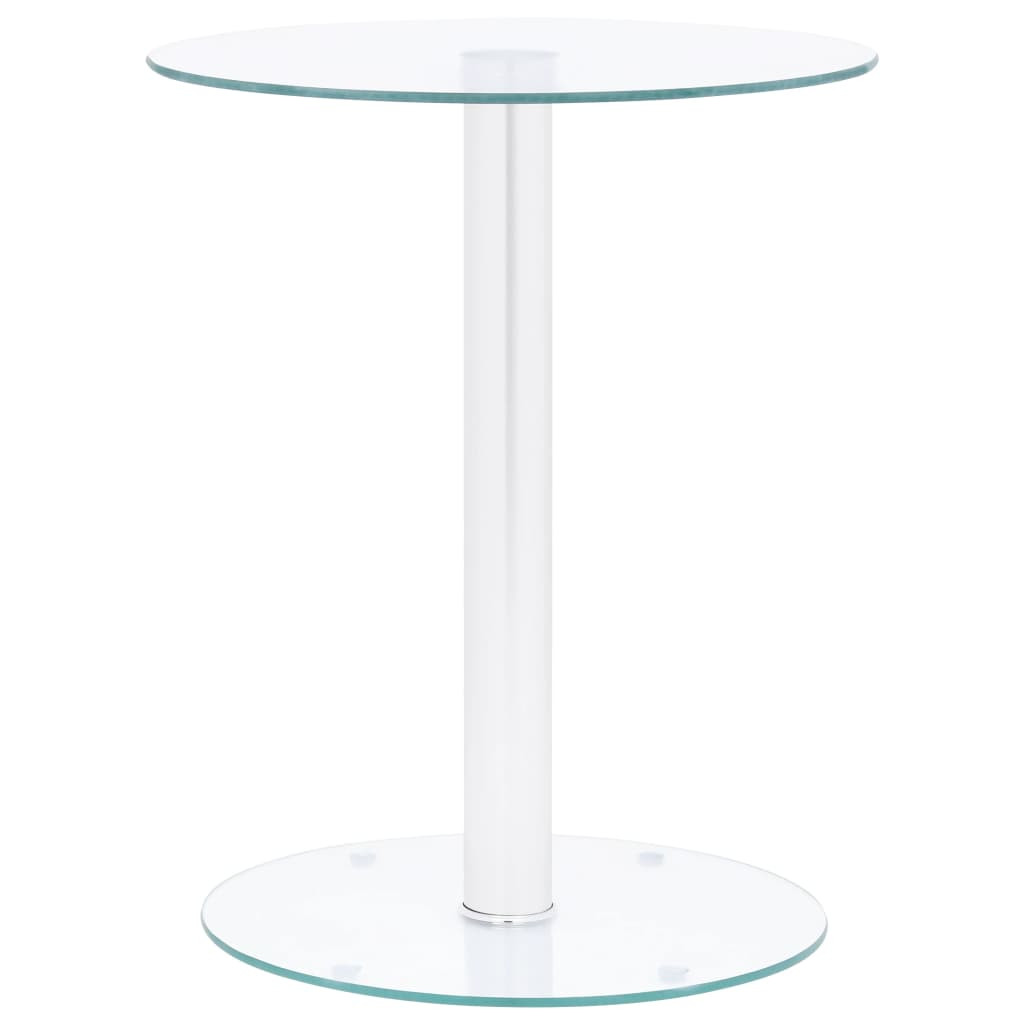 vidaXL Couchtisch Transparent 40 cm Hartglas