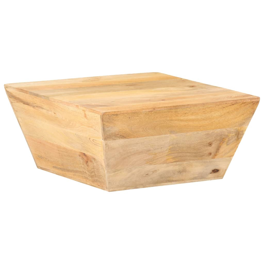 vidaXL Couchtisch V-Form 66x66x30 cm Mango Massivholz