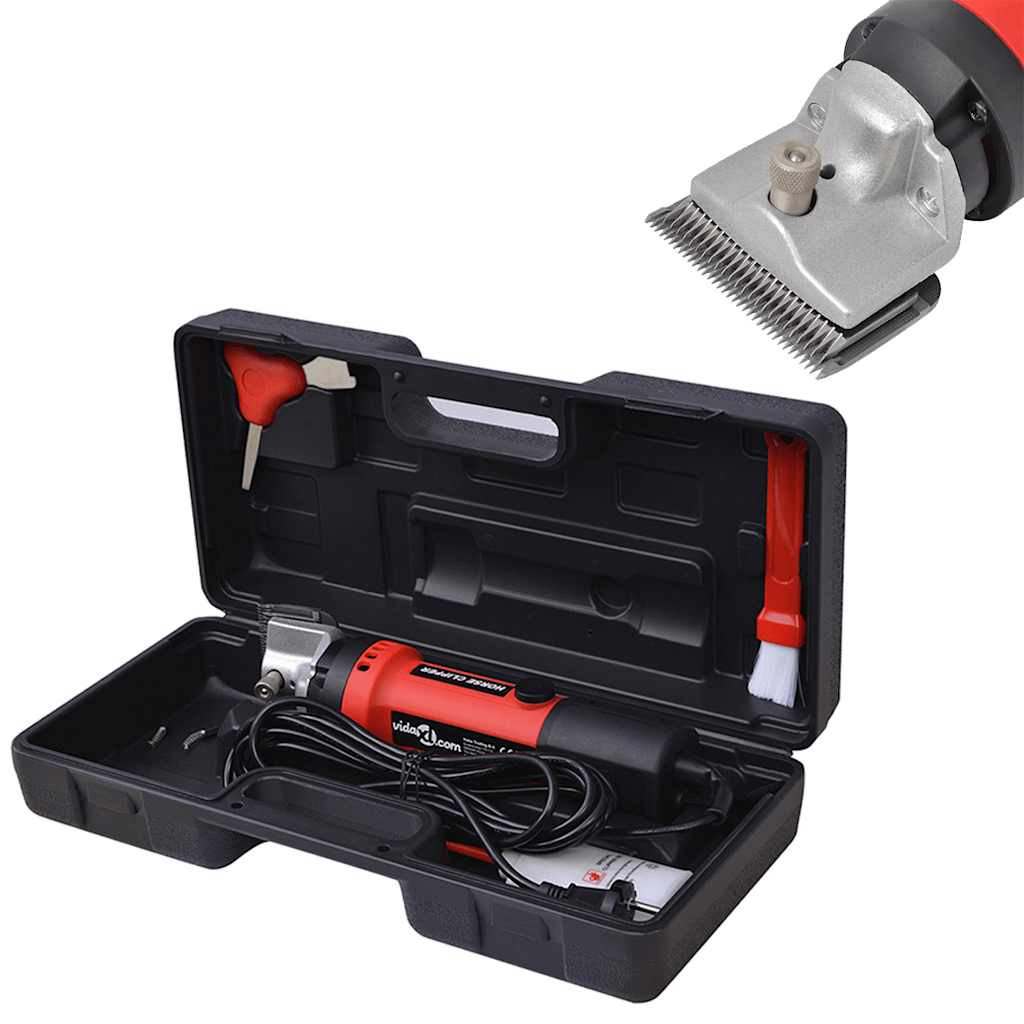 vidaXL 6-tlg. Pferdeschermaschine-Set 550 W