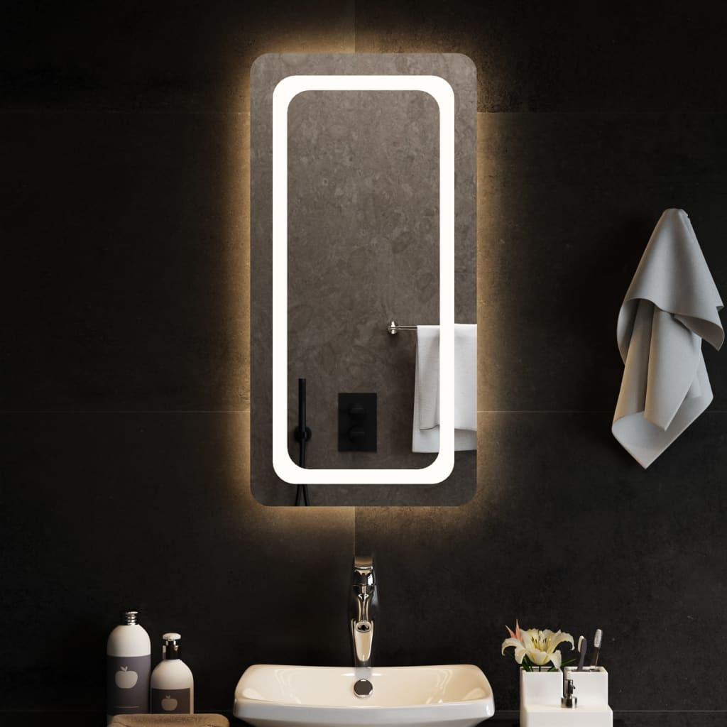 vidaXL LED-Badspiegel 40x80 cm