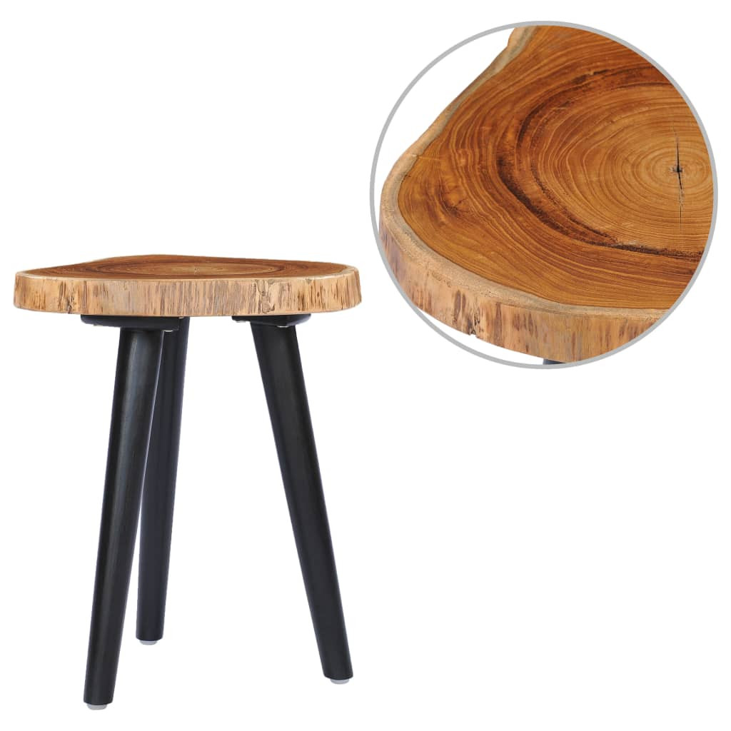 vidaXL Couchtisch 40 x 45 cm Teak Massiv