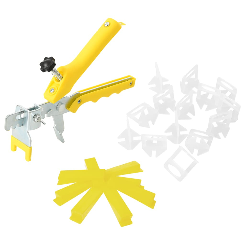 vidaXL Fliesen-Nivelliersystem 500 Keile 2500 Clips 1,5 mm