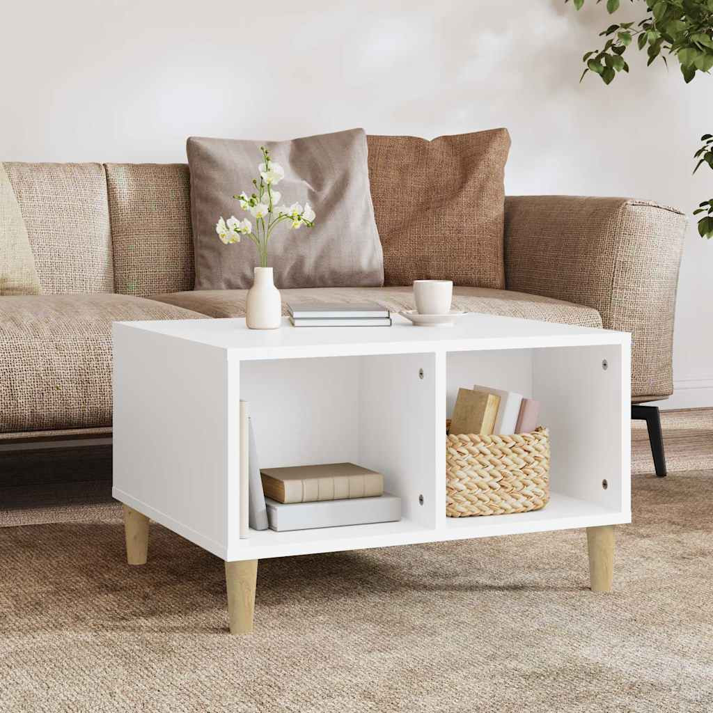 vidaXL Couchtisch Weiß 60x50x36,5 cm Holzwerkstoff