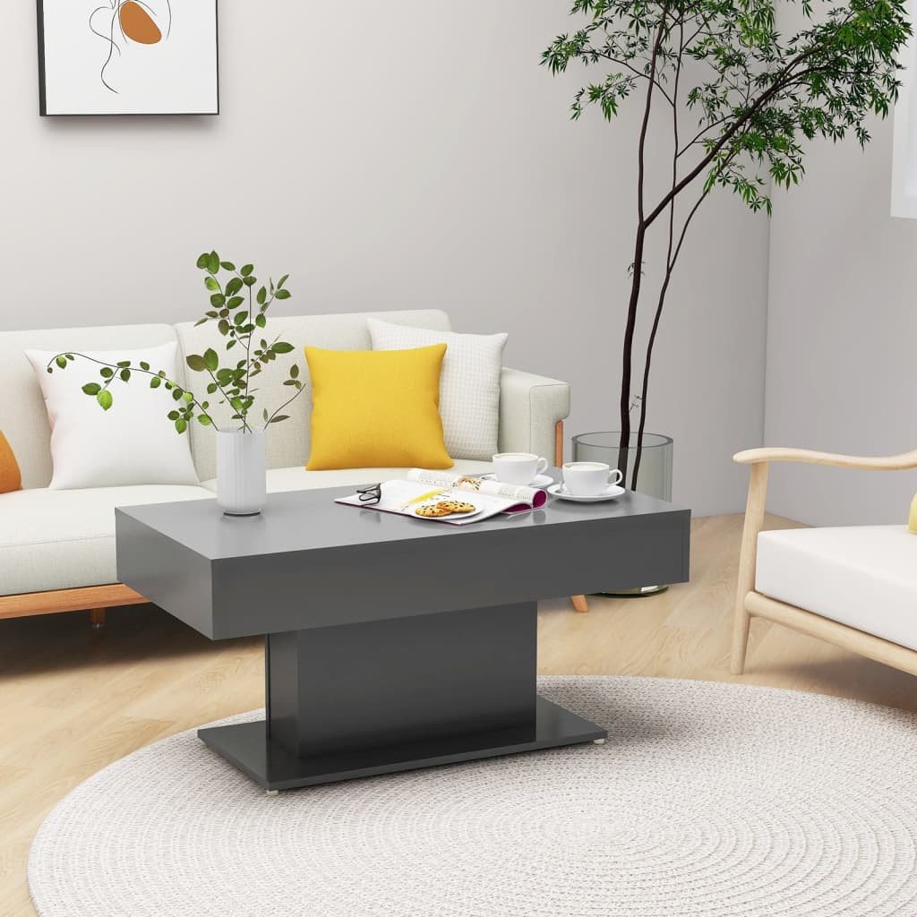 vidaXL Couchtisch Grau 96x50x45 cm Holzwerkstoff