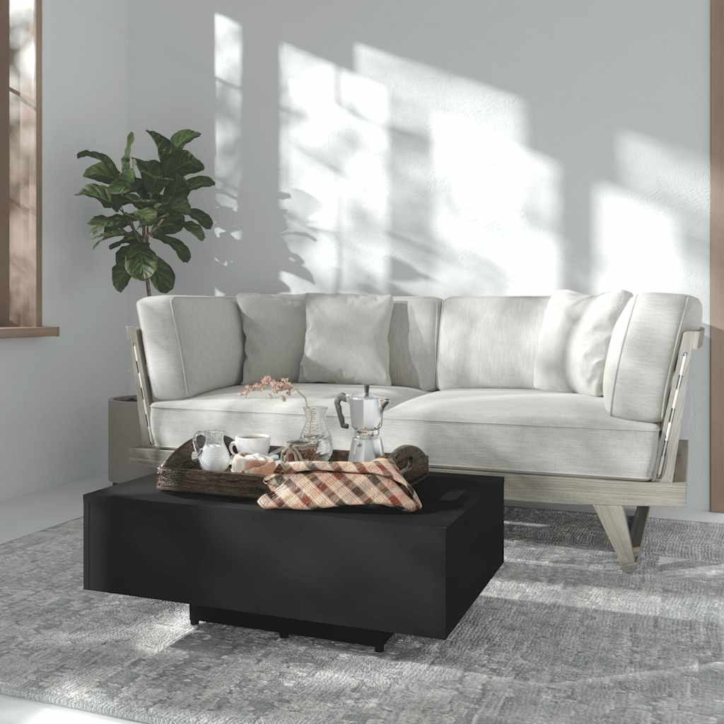 vidaXL Couchtisch Schwarz 85x55x31 cm Holzwerkstoff