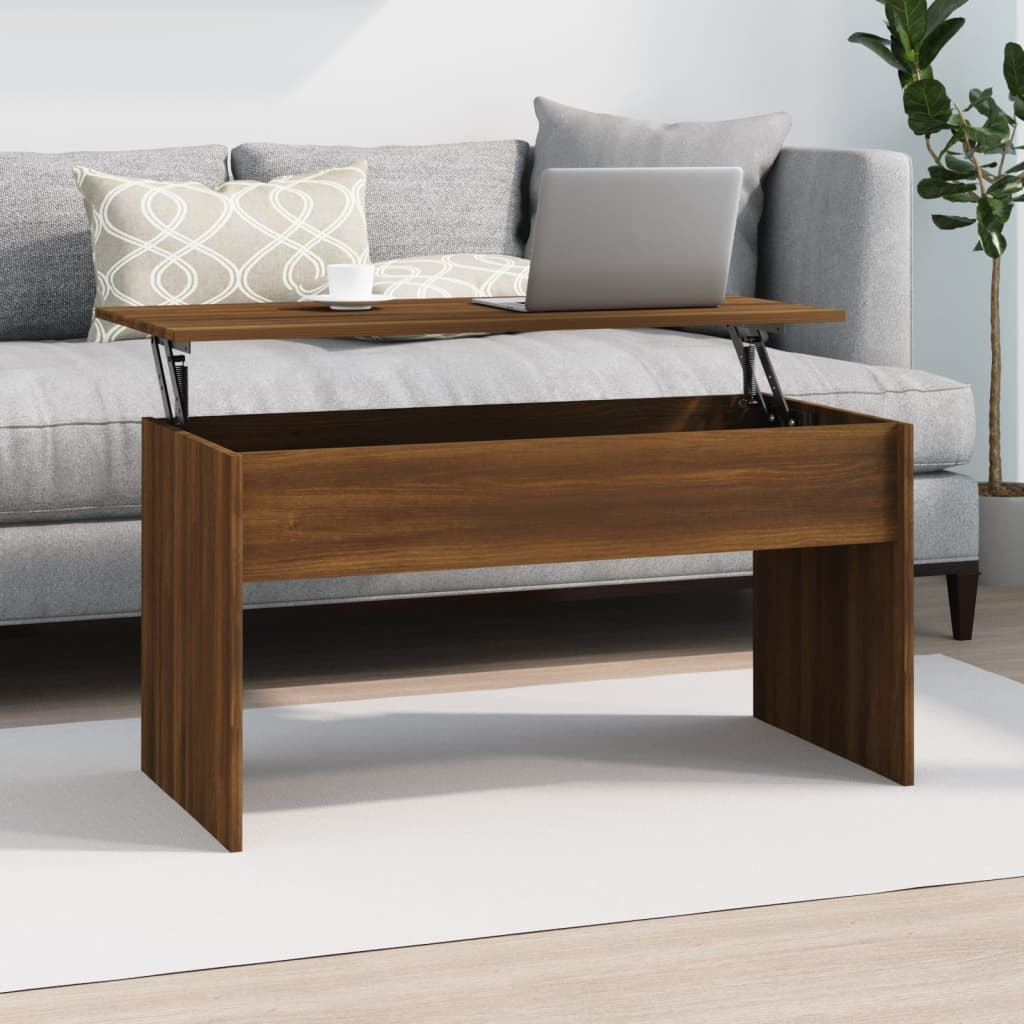 vidaXL Couchtisch Braun Eichen-Optik 102x50,5x52,5 cm Holzwerkstoff