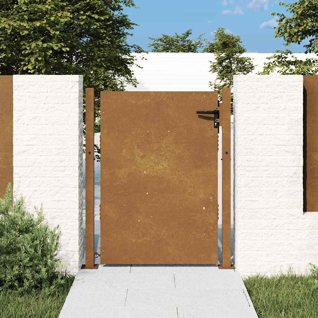 vidaXL Gartentor 100x150 cm Cortenstahl