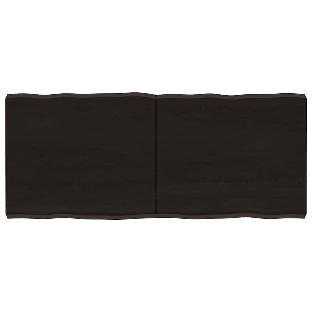 vidaXL Tischplatte 140x60x(2-6) cm Massivholz Behandelt Baumkante