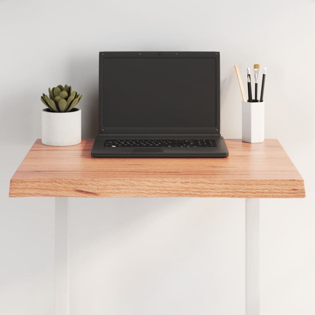 vidaXL Tischplatte 60x40x(2-4) cm Massivholz Behandelt Baumkante