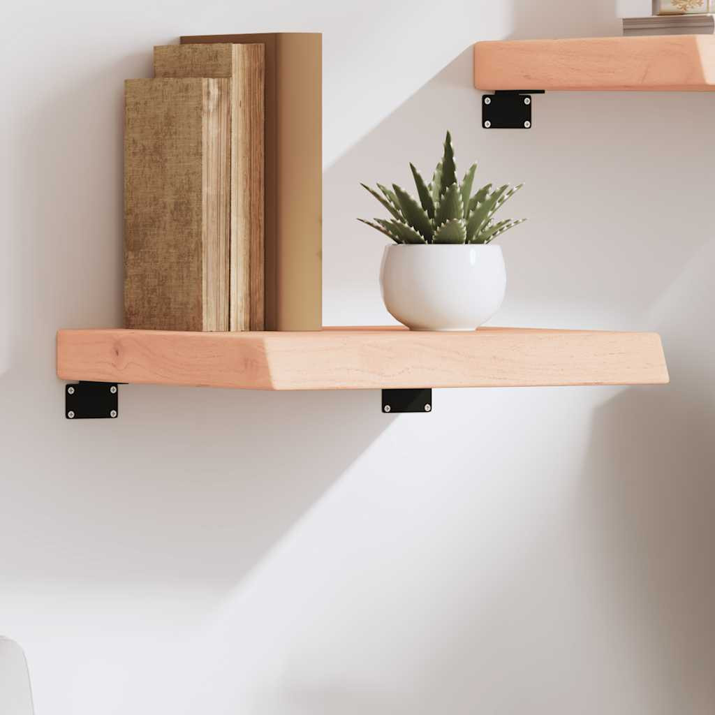 vidaXL Wandregal 40x40x(2-6) cm Massivholz Eiche Unbehandelt