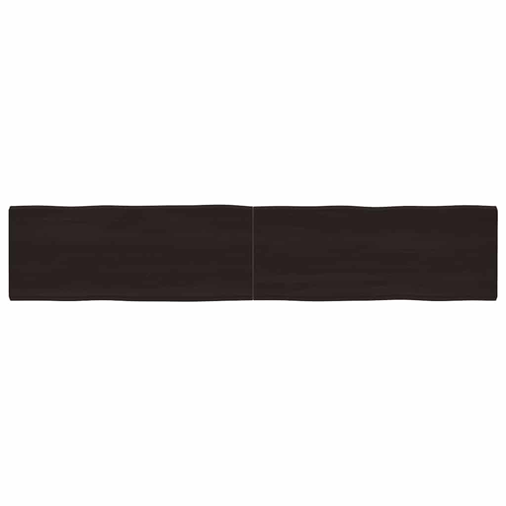 vidaXL Tischplatte 200x40x(2-4) cm Massivholz Behandelt Baumkante