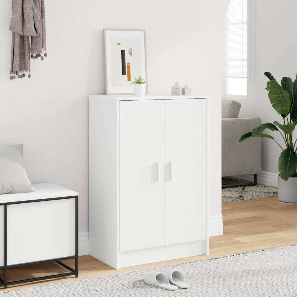 vidaXL Schuhschrank Weiß 60x35x92 cm Holzwerkstoff