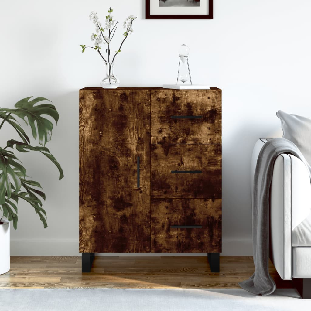 vidaXL Sideboard Räuchereiche 69,5x34x90 cm Holzwerkstoff