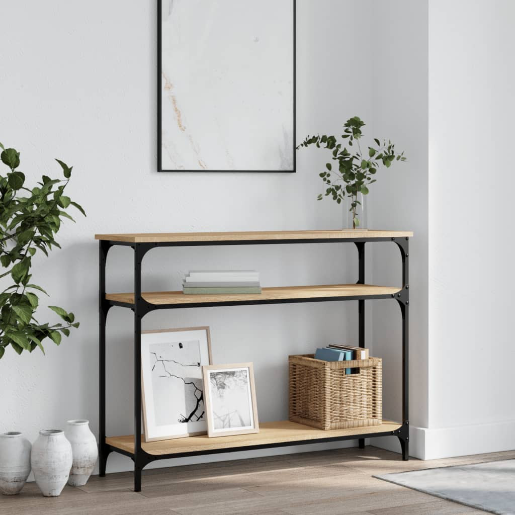 vidaXL Konsolentisch Sonoma-Eiche 100x29x75 cm Holzwerkstoff