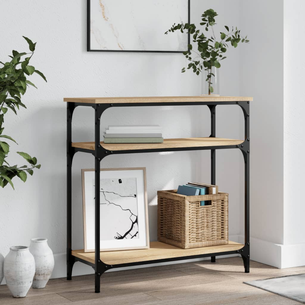 vidaXL Konsolentisch Sonoma-Eiche 75x29x75 cm Holzwerkstoff