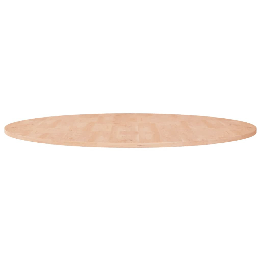 vidaXL Runde Tischplatte Ø90x1,5 cm Unbehandeltes Massivholz Eiche