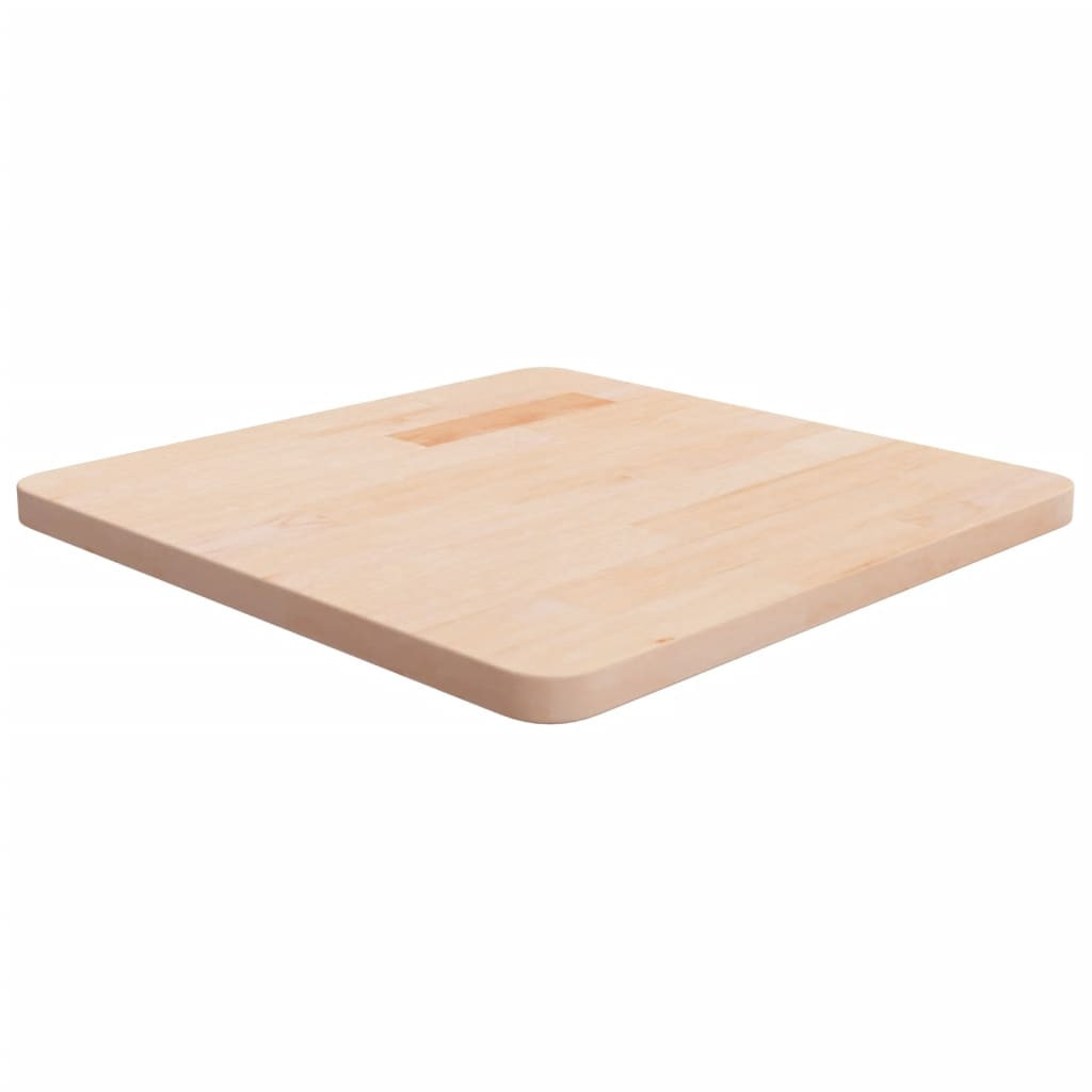 vidaXL Tischplatte Quadratisch 50x50x2,5 cm Eichenholz Unbehandelt