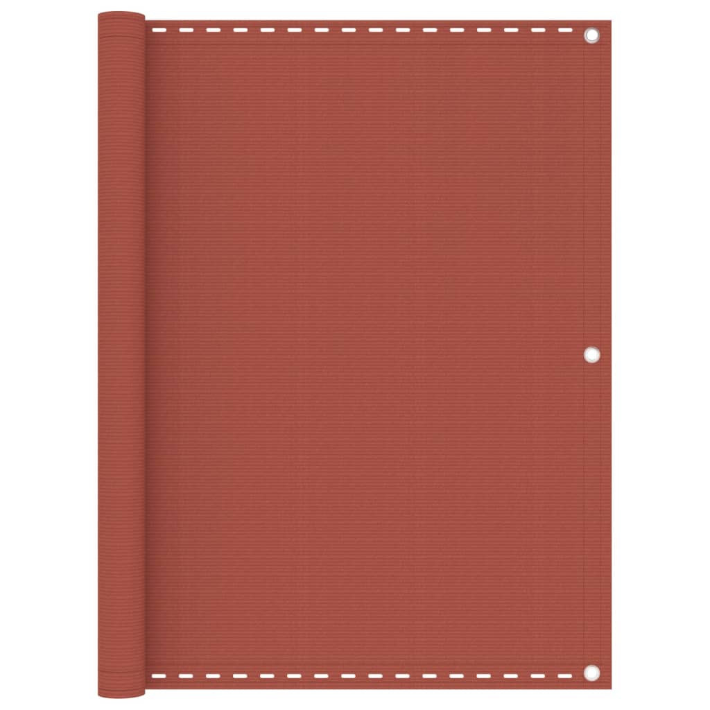 vidaXL Balkon-Sichtschutz Terracotta-Rot 120x300 cm HDPE