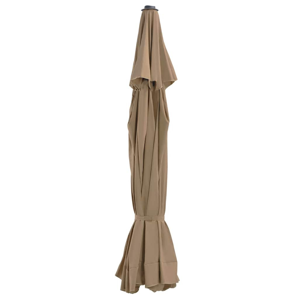 vidaXL Ersatzbezug für Sonnenschirm Taupe 515 cm