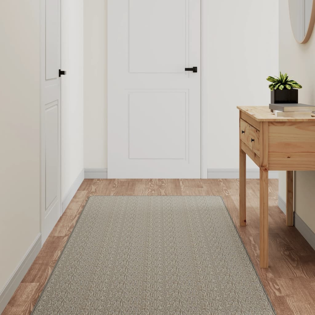 vidaXL Teppichläufer Sisal-Optik Platina 80x250 cm