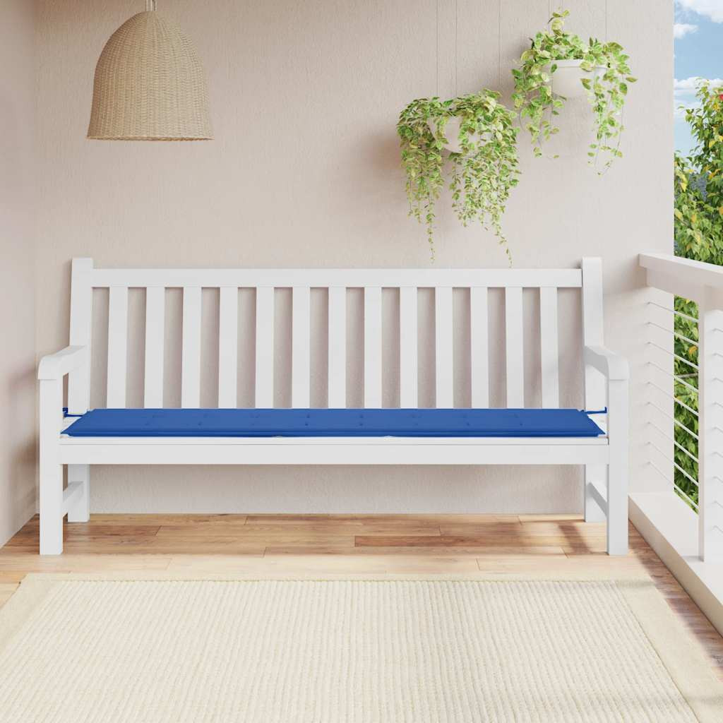 vidaXL Gartenbank-Auflage Königsblau 200x50x3 cm Oxford-Gewebe
