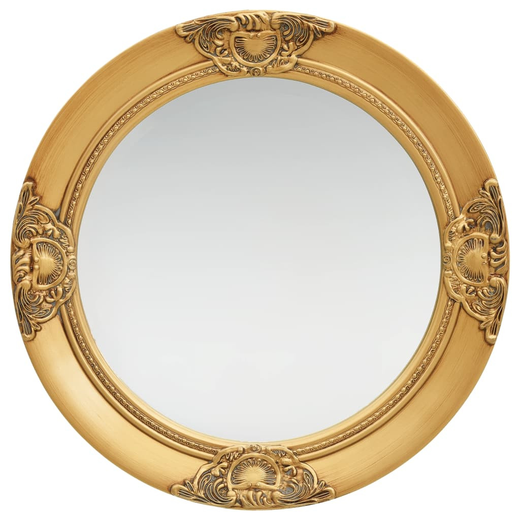 vidaXL Wandspiegel im Barock-Stil 50 cm Golden