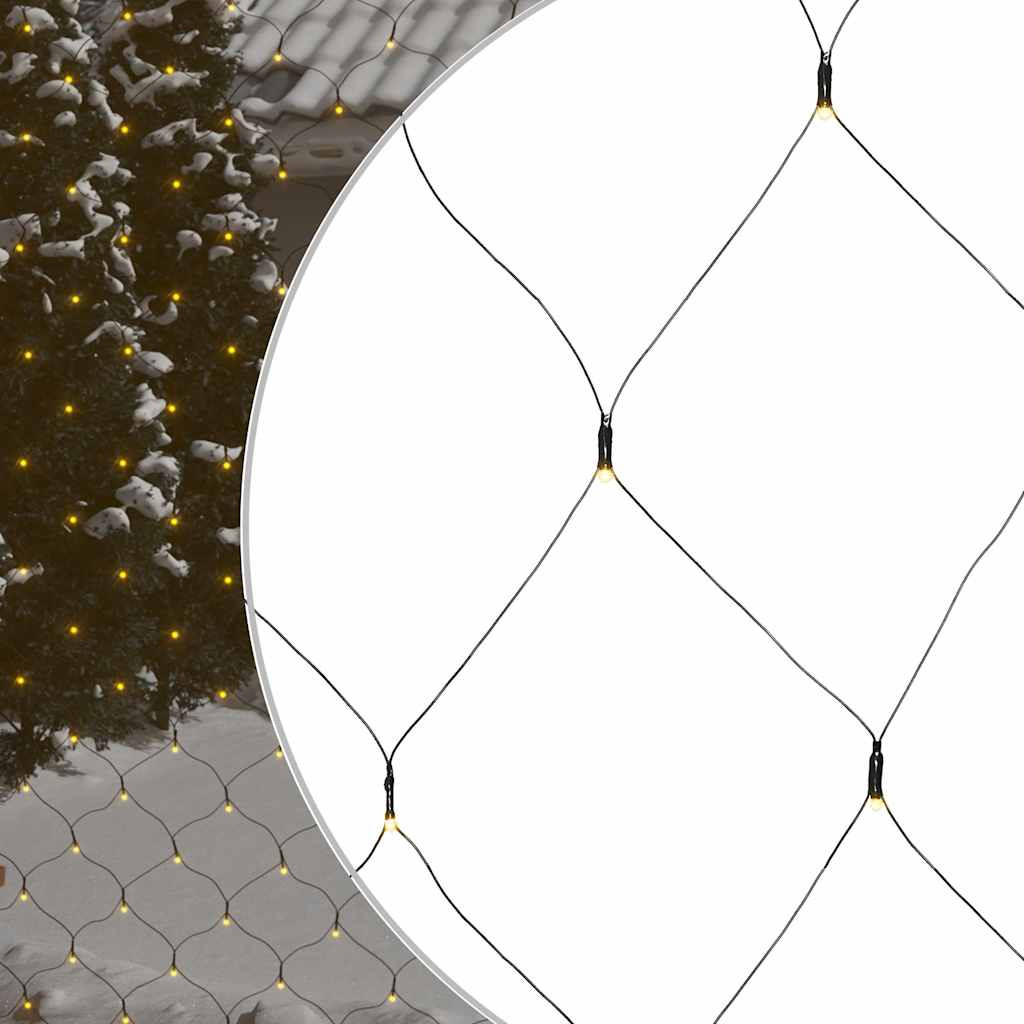 vidaXL Weihnachts-Lichternetz 4x4 m 544 LED Warmweiß Indoor Outdoor