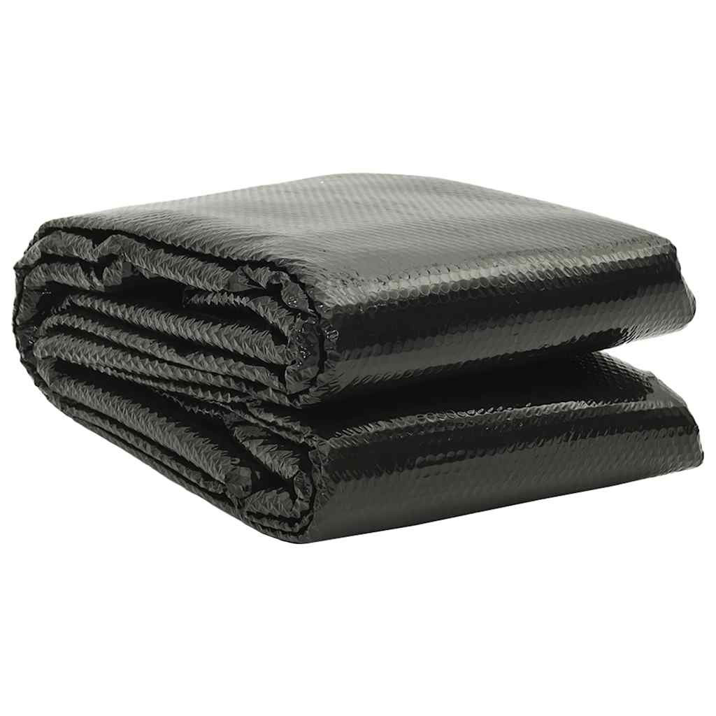 vidaXL Poolabdeckung Schwarz 488×244 cm PE