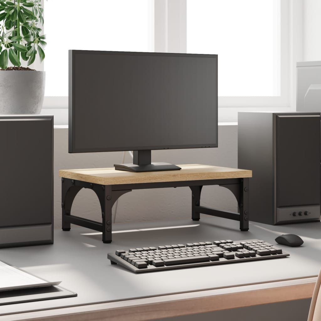 vidaXL Monitorständer Sonoma-Eiche 37x23x14 cm Holzwerkstoff