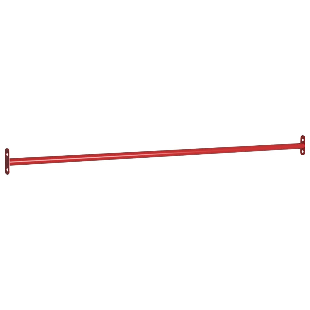 vidaXL Turnstange 125 cm Stahl Rot