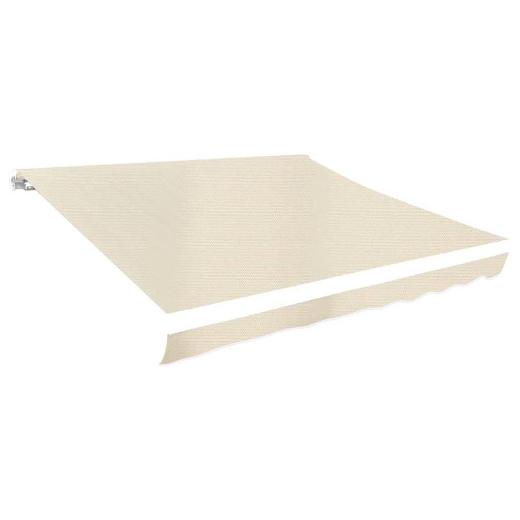 vidaXL Ersatzstoff für Markise Creme 4x3 m Polyester
