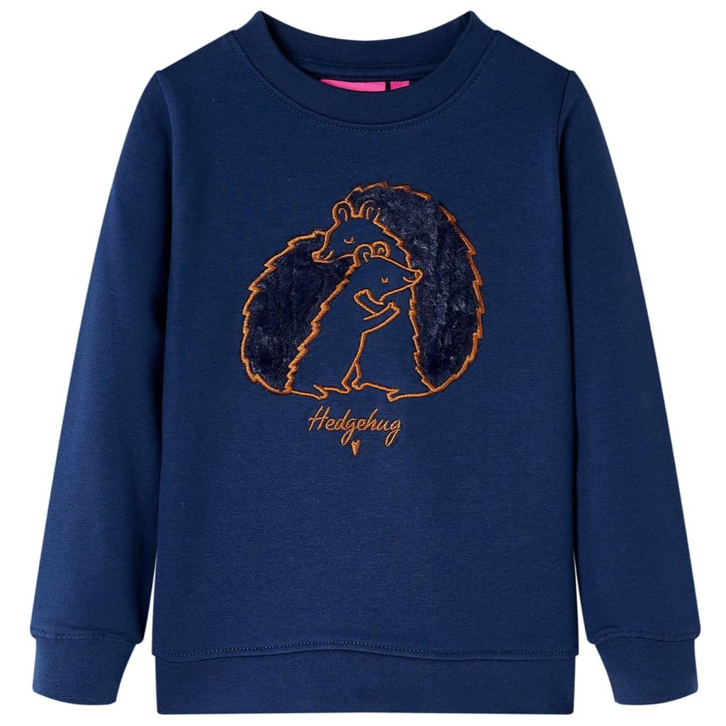 Kinder-Sweatshirt Marineblau 116