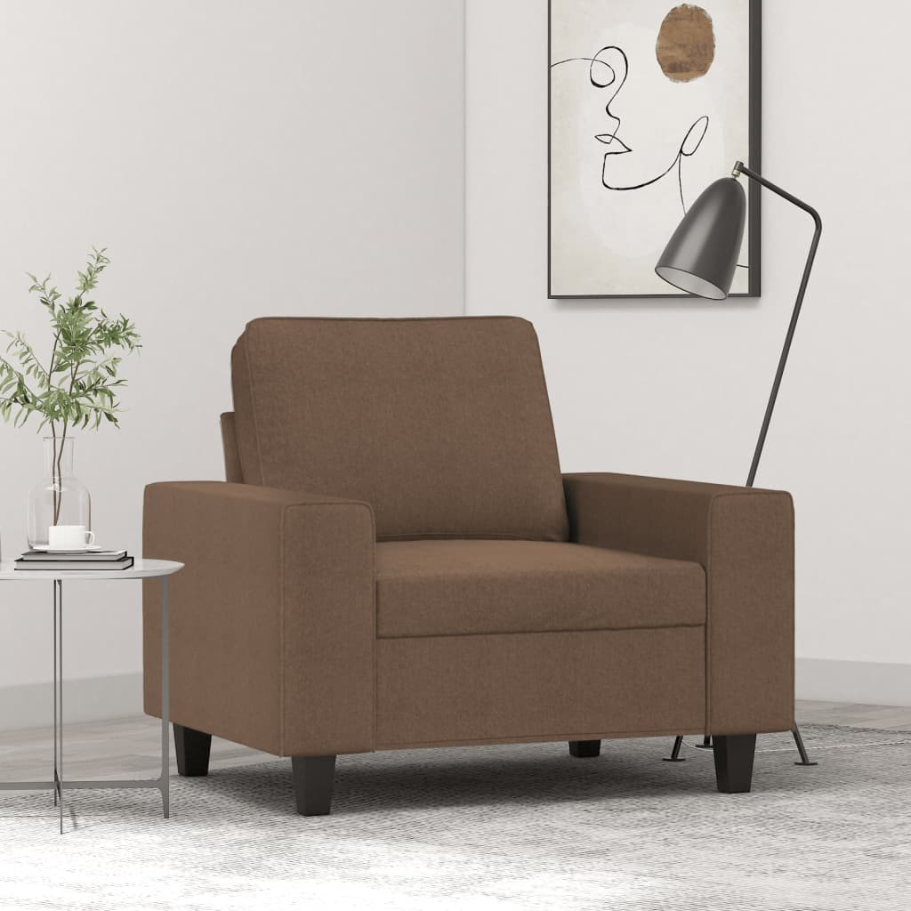 vidaXL Sessel Braun 60 cm Stoff