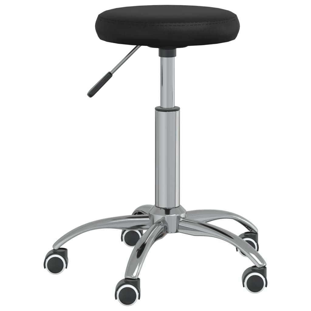 vidaXL Massagehocker Kunstleder Schwarz