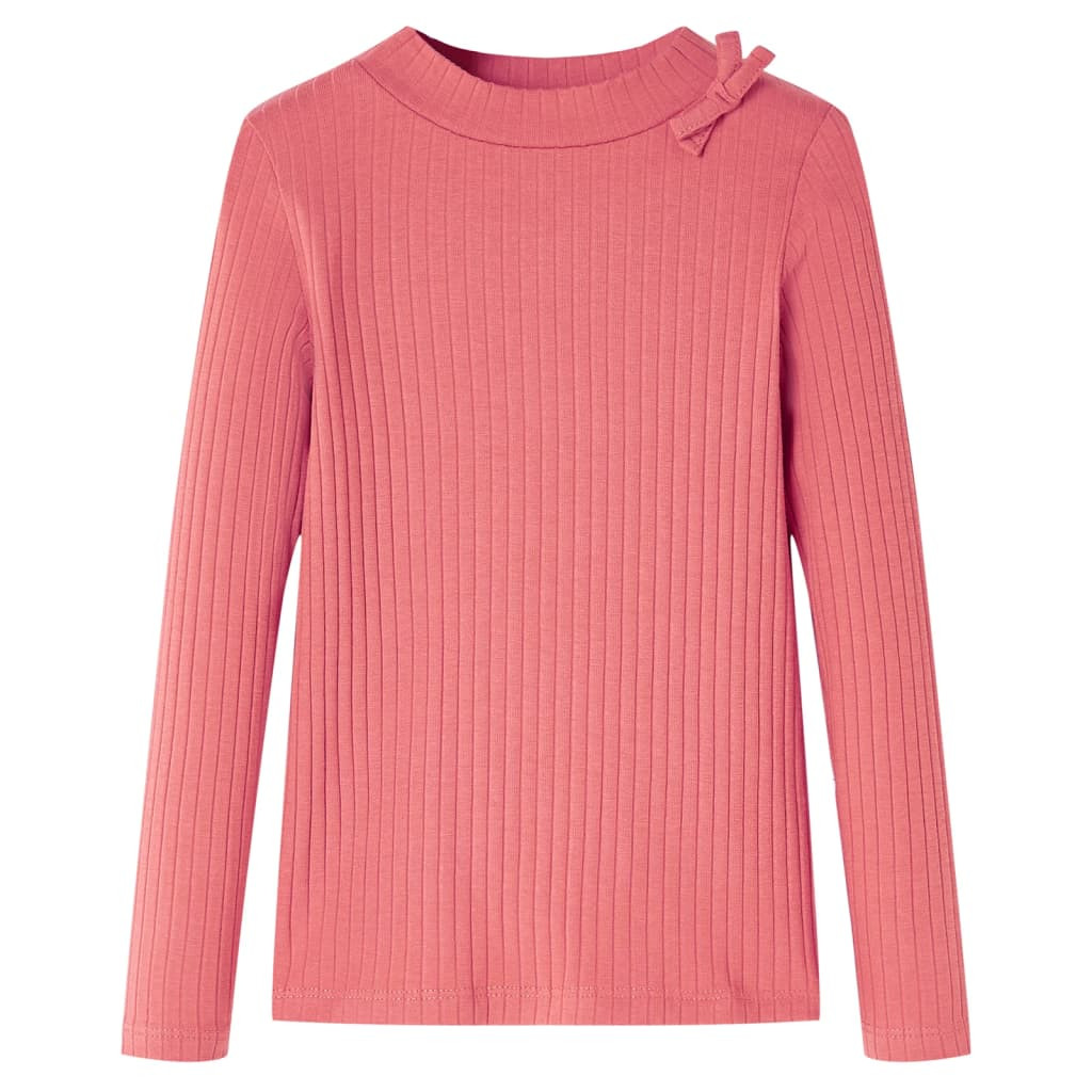 Kinder-Langarmshirt Altrosa 128
