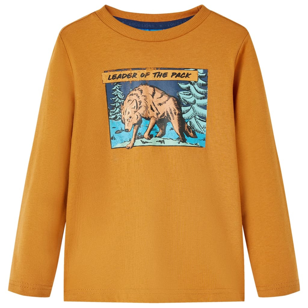 Kinder-Langarmshirt Dunkelocker 104