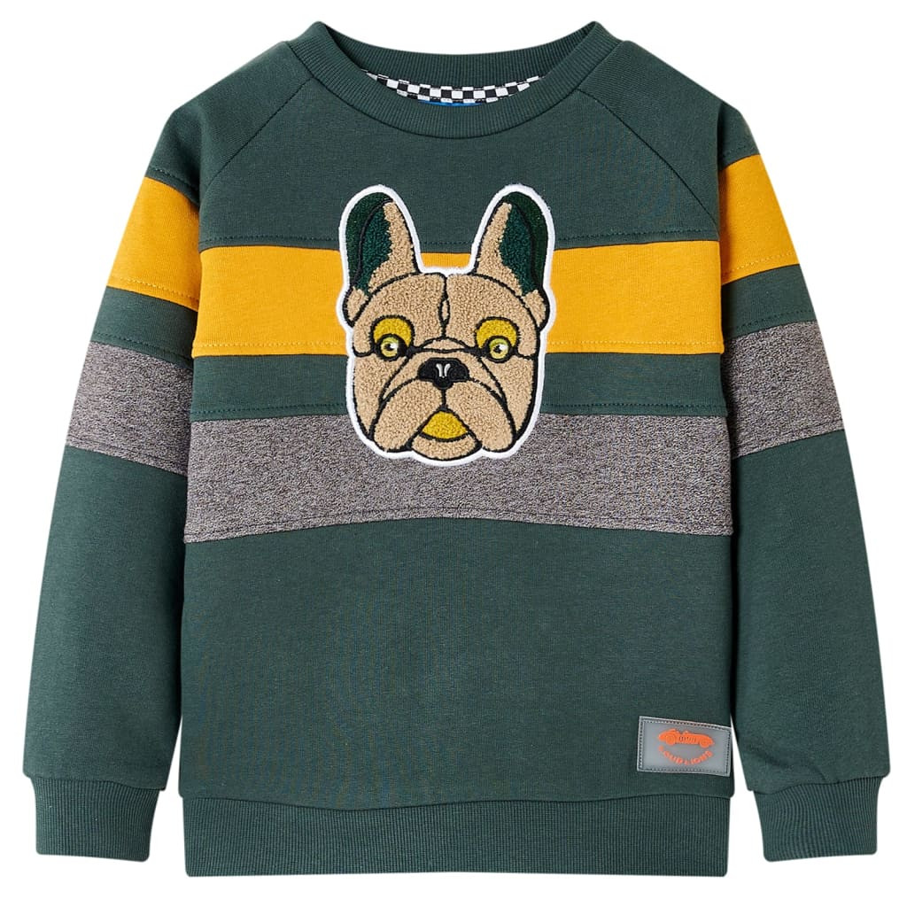 Kinder-Sweatshirt Dunkelgrün 104