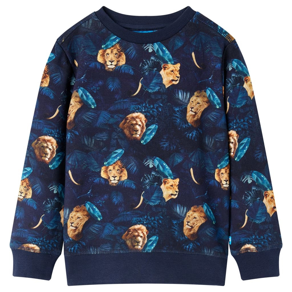 Kinder-Sweatshirt Marineblau 116
