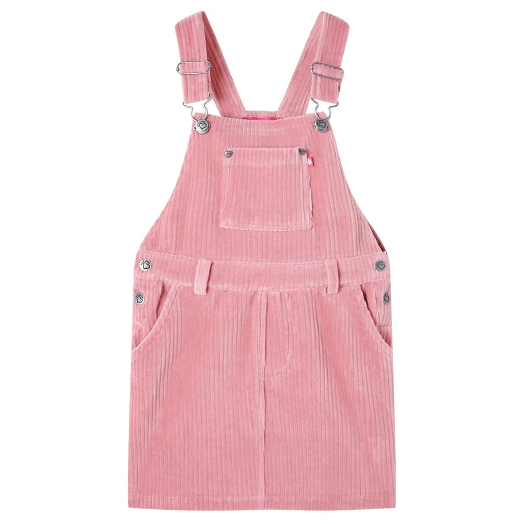 Kinder-Latzkleid Cord Hellrosa 116