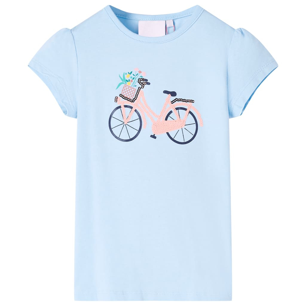 Kinder-T-Shirt Hellblau 116