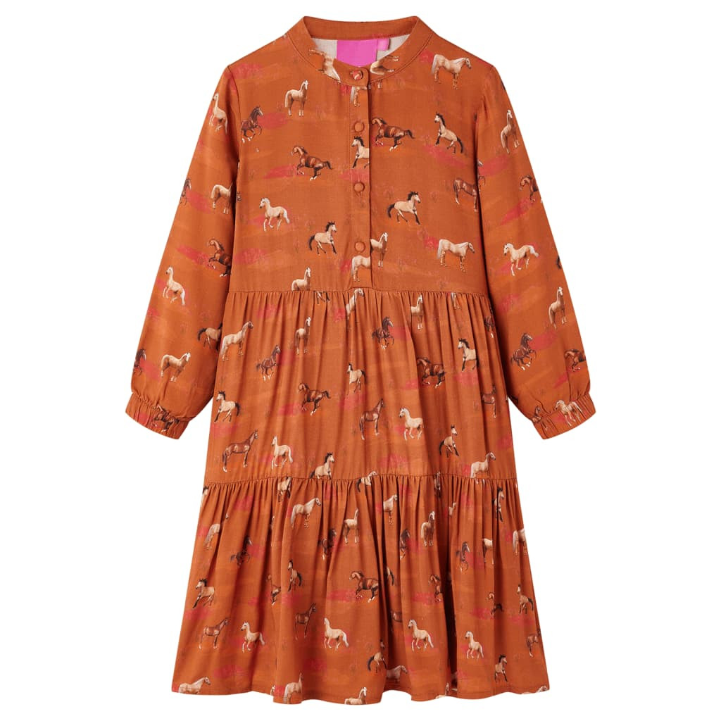 Kinderkleid Cognac 140