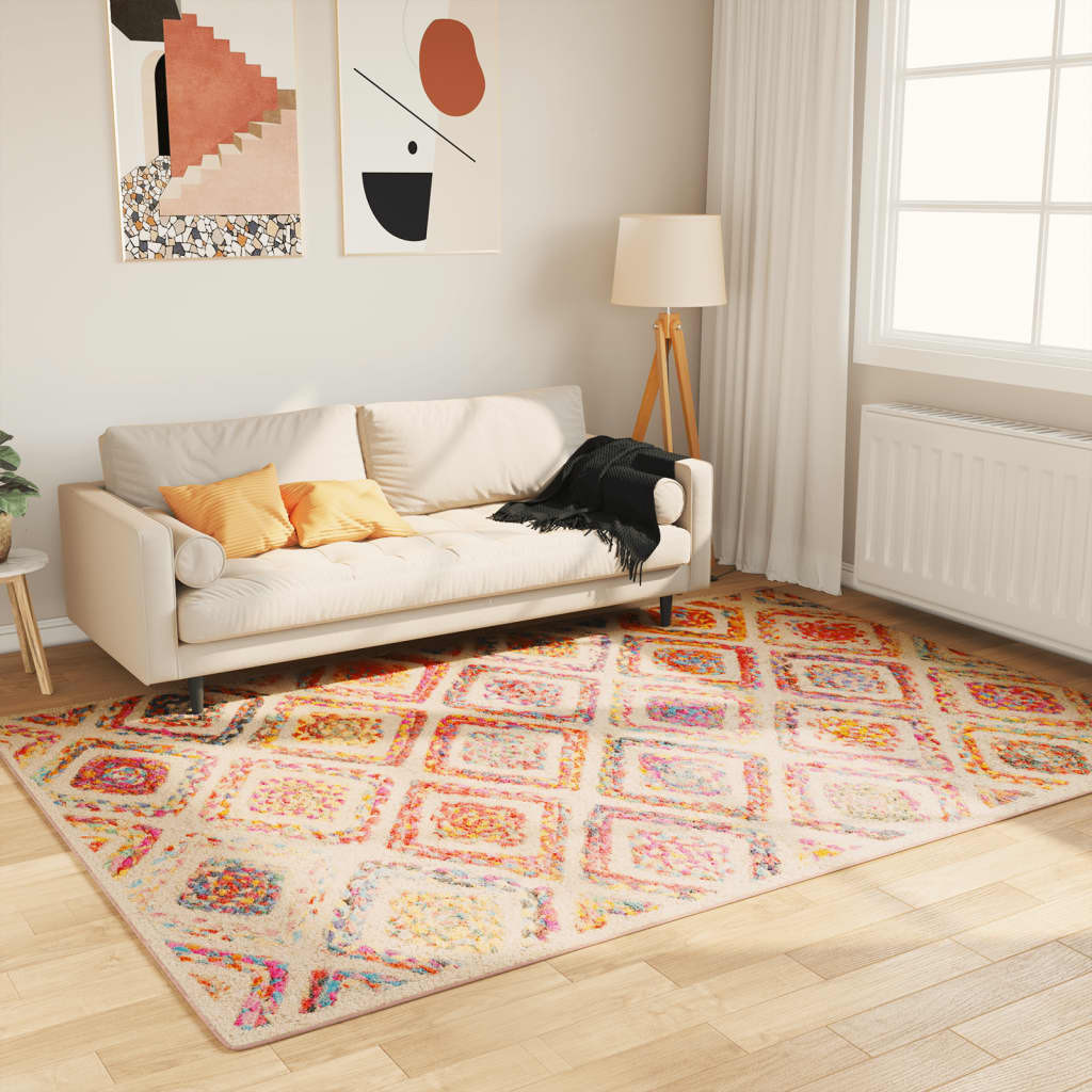 vidaXL Teppich Waschbar Mehrfarbig 160x230 cm