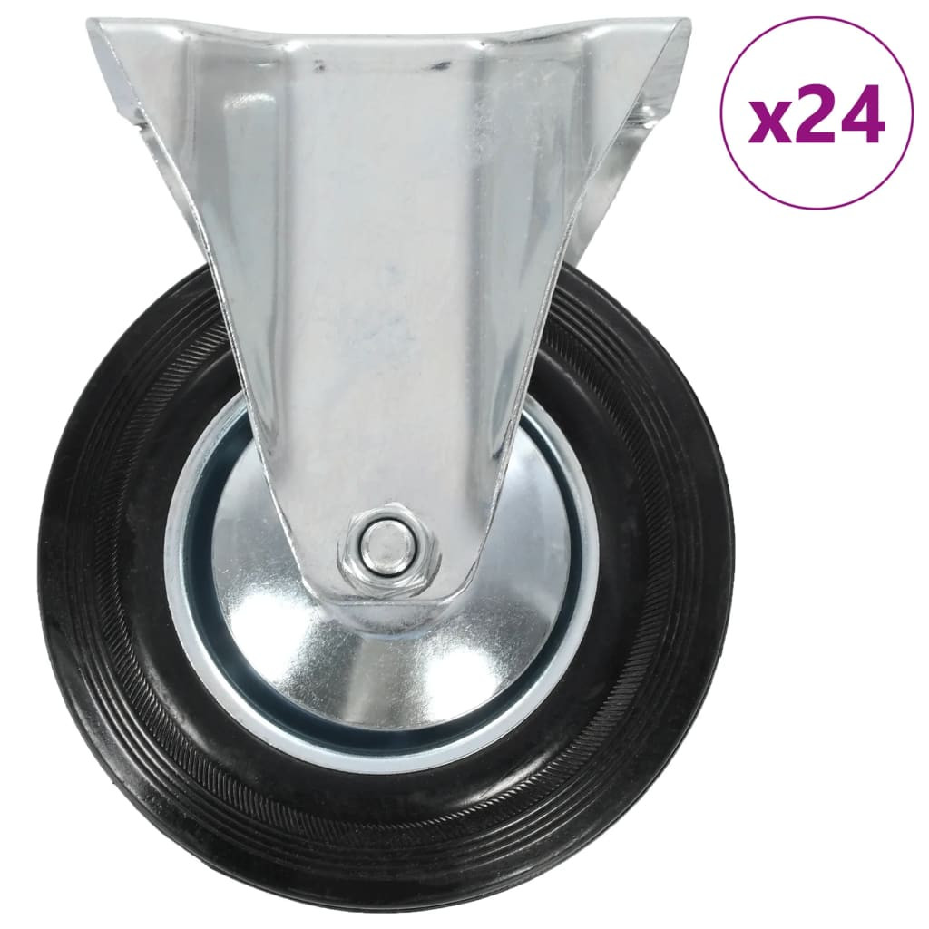 vidaXL 24 Stk. Bockrollen 160 mm