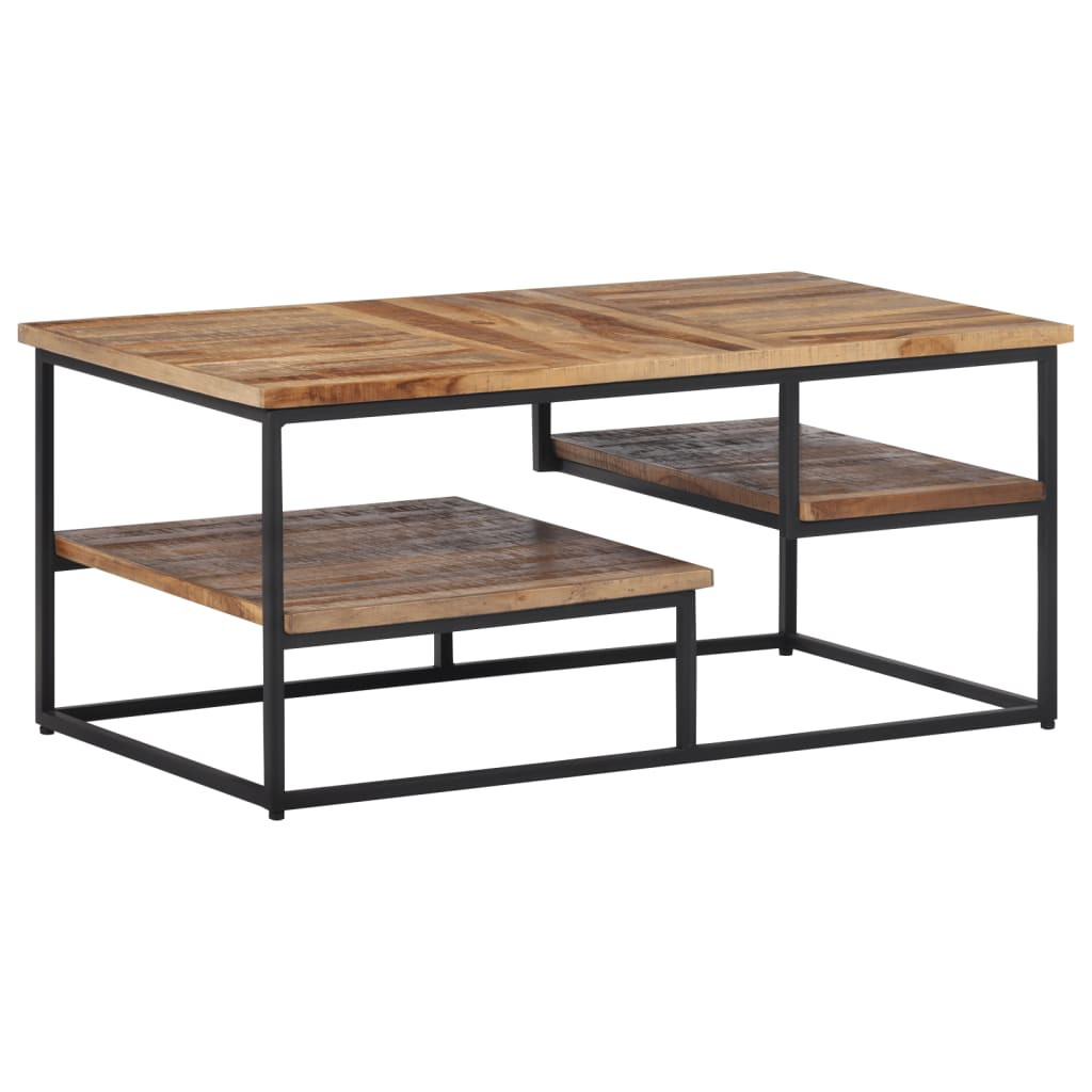 vidaXL Couchtisch 90x50x39 cm Recyceltes Massivholz Teak